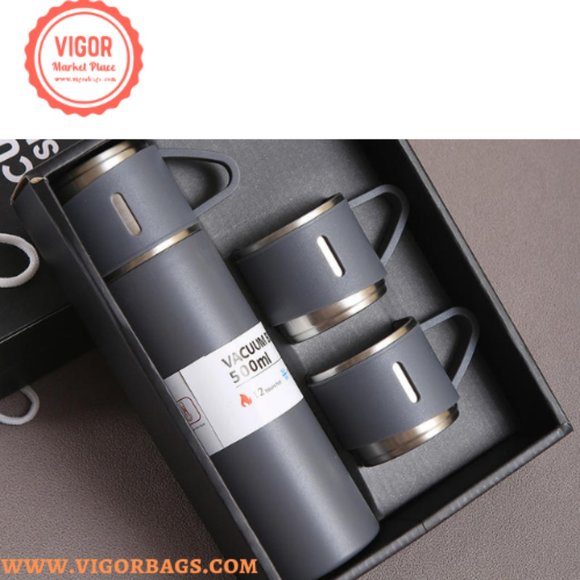Vacuum Flask Thermos Cup & Luxury Coffee Mug Table Top USB Charging Combo Pack - Picture 6 of 12